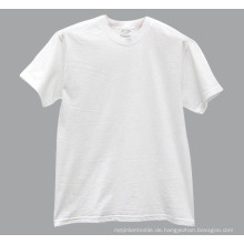 Kurze Ärmel gedruckt bestickte Mode weißes Tshirt